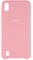 Накладка Silicone cover на Samsung Galaxy A10 розовая 6 - фото 28267