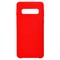 Накладка Silicone cover на Samsung Galaxy S10 красная 14 - фото 28322