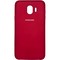 Накладка Silicone cover на Samsung Galaxy J4 2018 бордовая 42 - фото 29077
