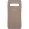 Накладка Silicone cover на Samsung Galaxy S10 пудровая 19 - фото 29100