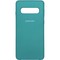 Накладка Silicone cover на Samsung Galaxy S10 бирюзовая 21 - фото 29101