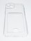 Накладка силиконовая с кардхолдером для Apple iPhone 14 Plus прозрачная - фото 55369
