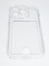 Накладка силиконовая с кардхолдером для Apple iPhone 14 Pro прозрачная - фото 55375