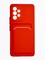 Накладка силиконовая Winter с кардхолдером для Samsung Galaxy A53 красная - фото 63424