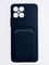 Накладка силиконовая Winter с кардхолдером для Huawei Honor X8 2022 синяя - фото 63448