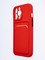 Накладка силиконовая Winter с кардхолдером для Apple iPhone 13 Pro красная - фото 64480